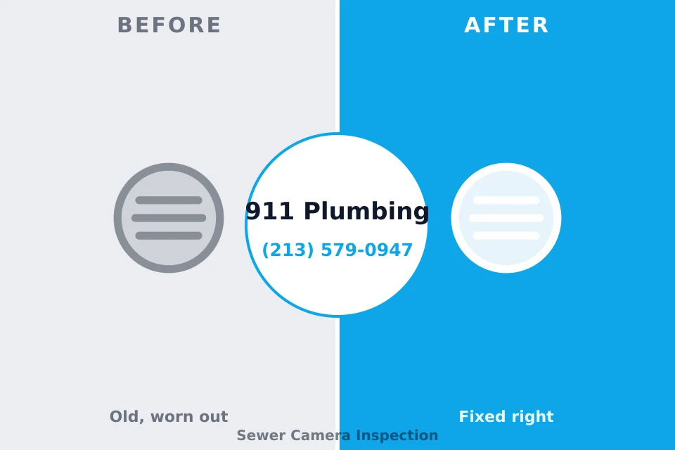 Before and after: plumbing repair Avis, PA